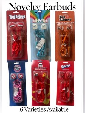 Famous Food Brand Novelty Ear Bud Headphones
